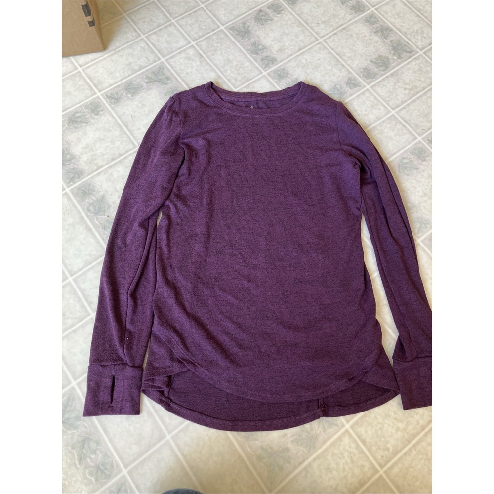 Cuddl Duds Softwear Women's round Neck Long Sleeve Warm Layer Small thumb holes